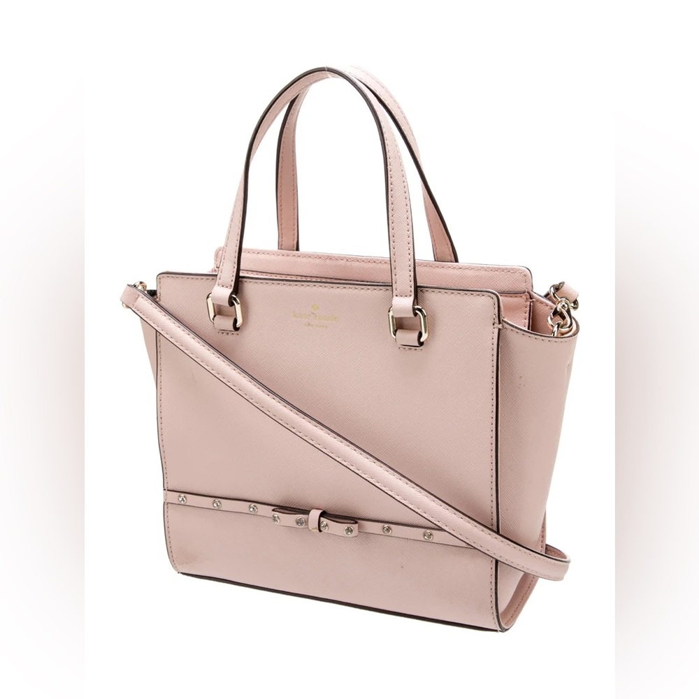 Kate Spade Stud Embellished Saffiano Leather Handle Bag